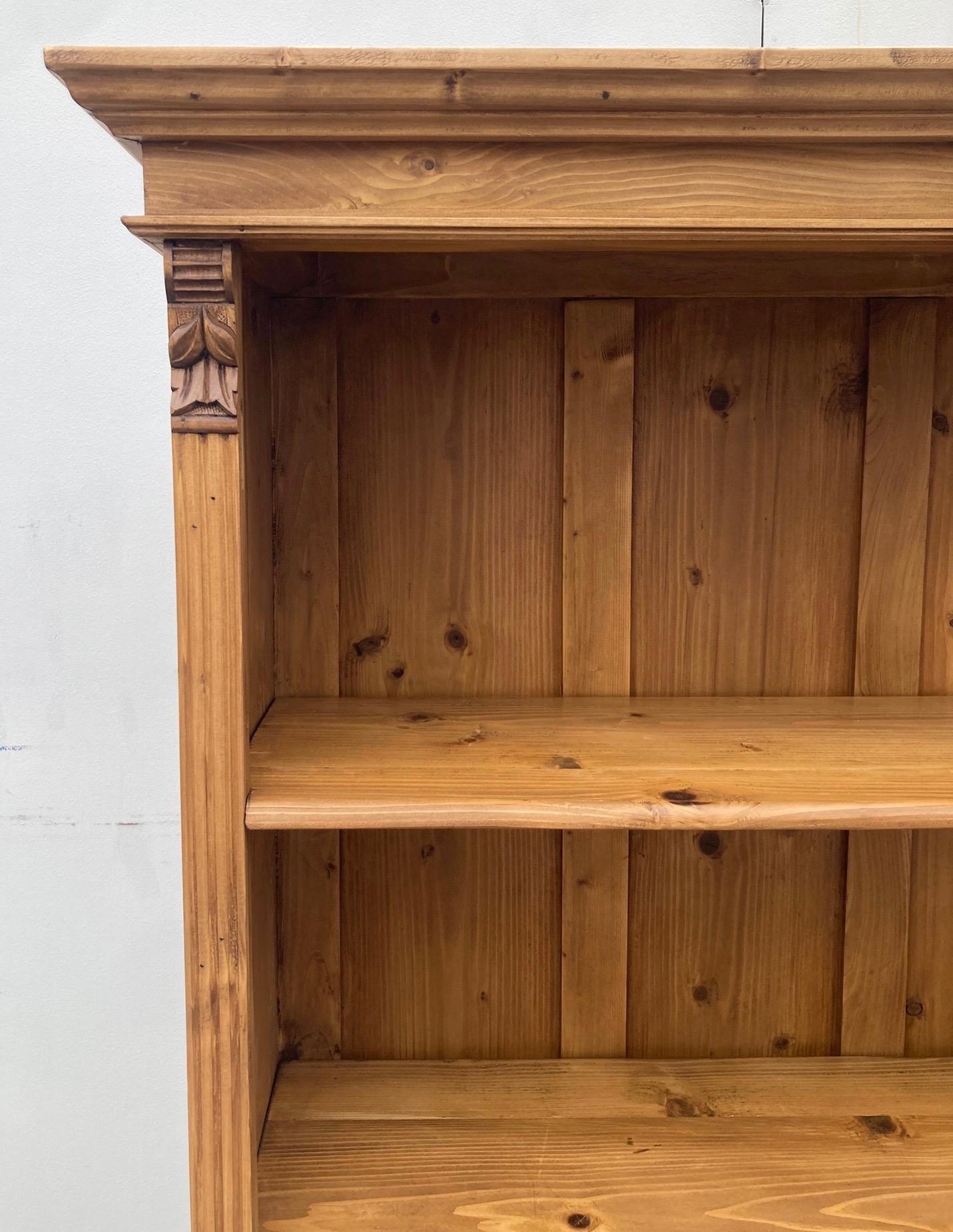 Pine Open Bookcase from Armoire 2