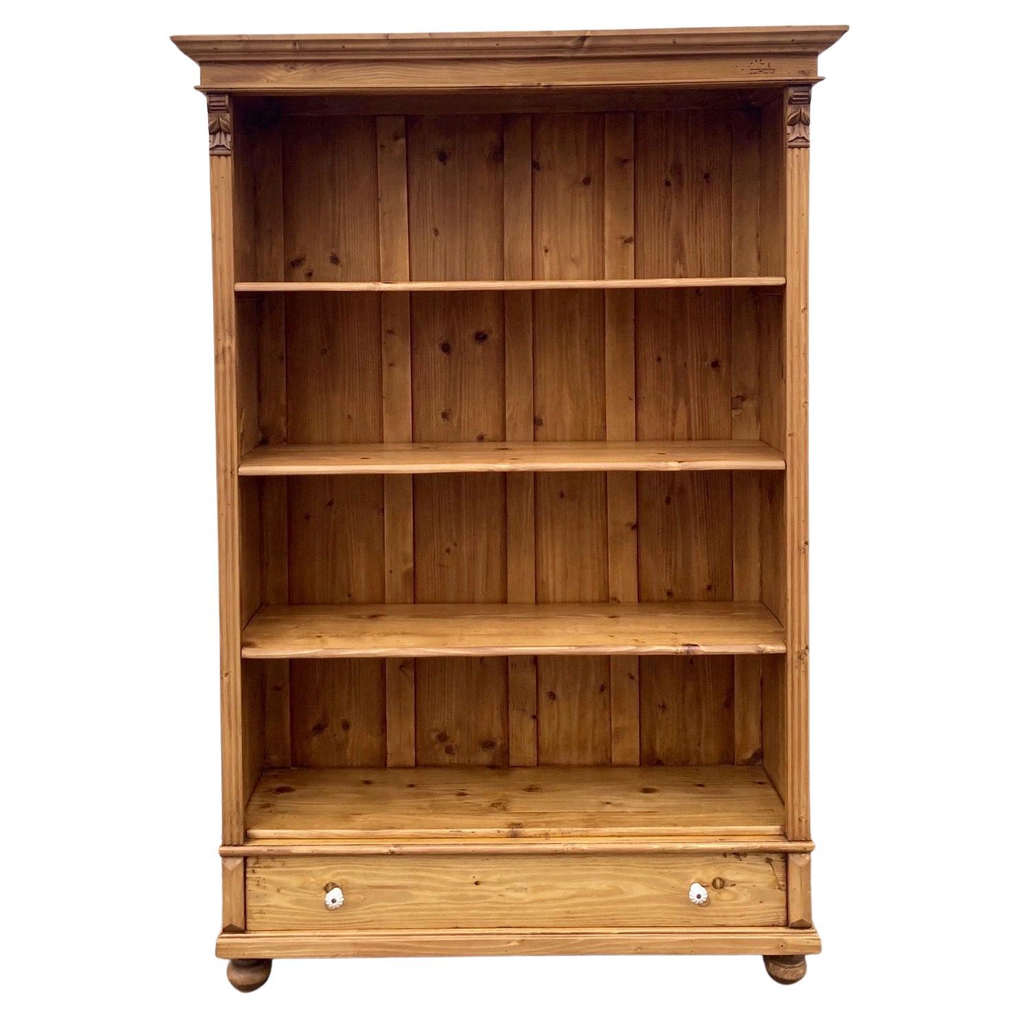 Pine Open Bookcase from Armoire