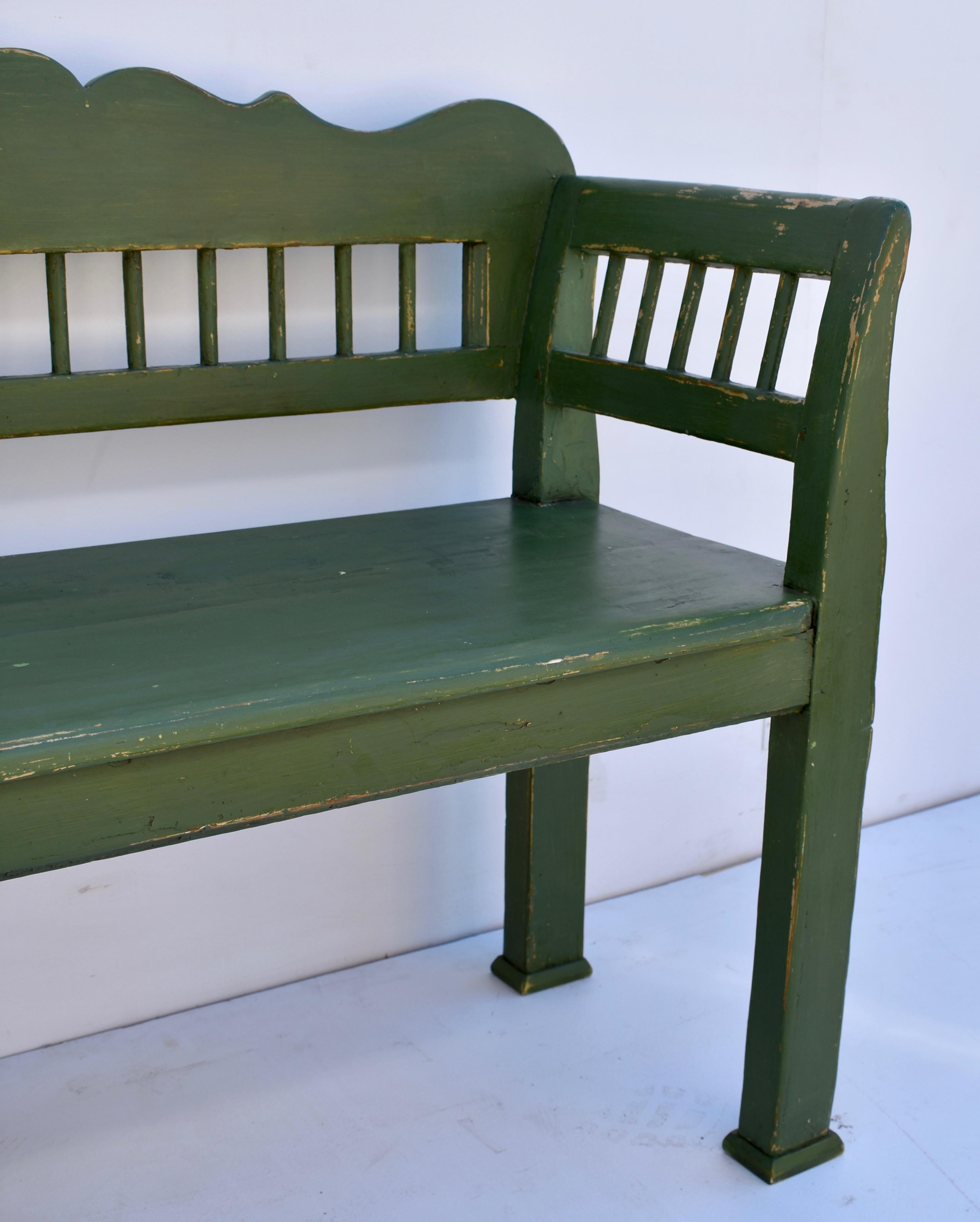 Pine Painted Bench or Settle 2