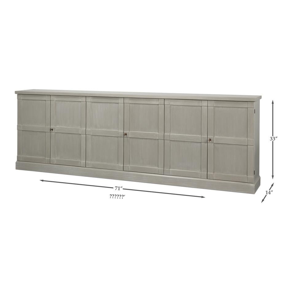 Pine Painted Buffet Cabinet In New Condition For Sale In Westwood, NJ