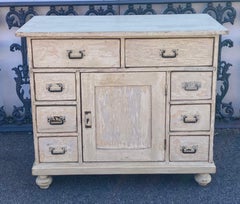 Pine Painted Eight Drawer Dresser Base