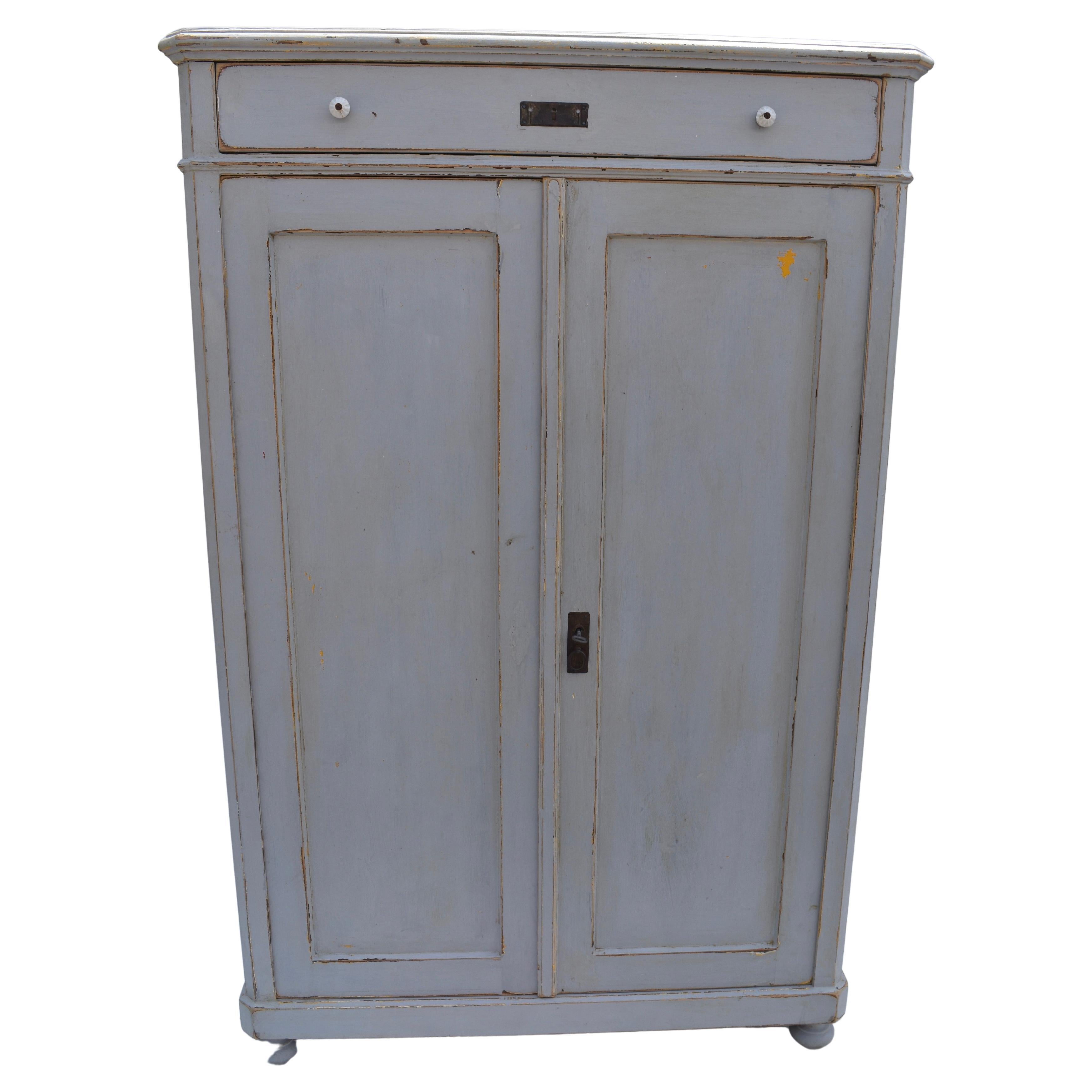 Pine Painted Linen Cabinet