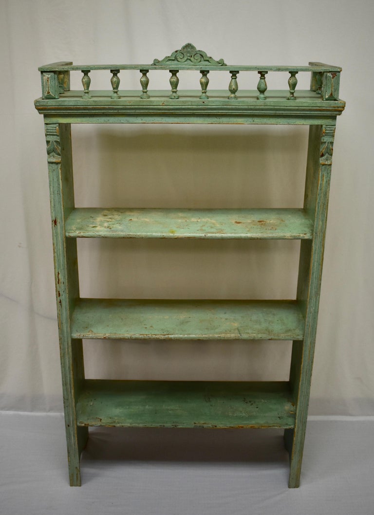 Pine Painted Utility Shelf or Bookshelf at 1stDibs pine utility shelf