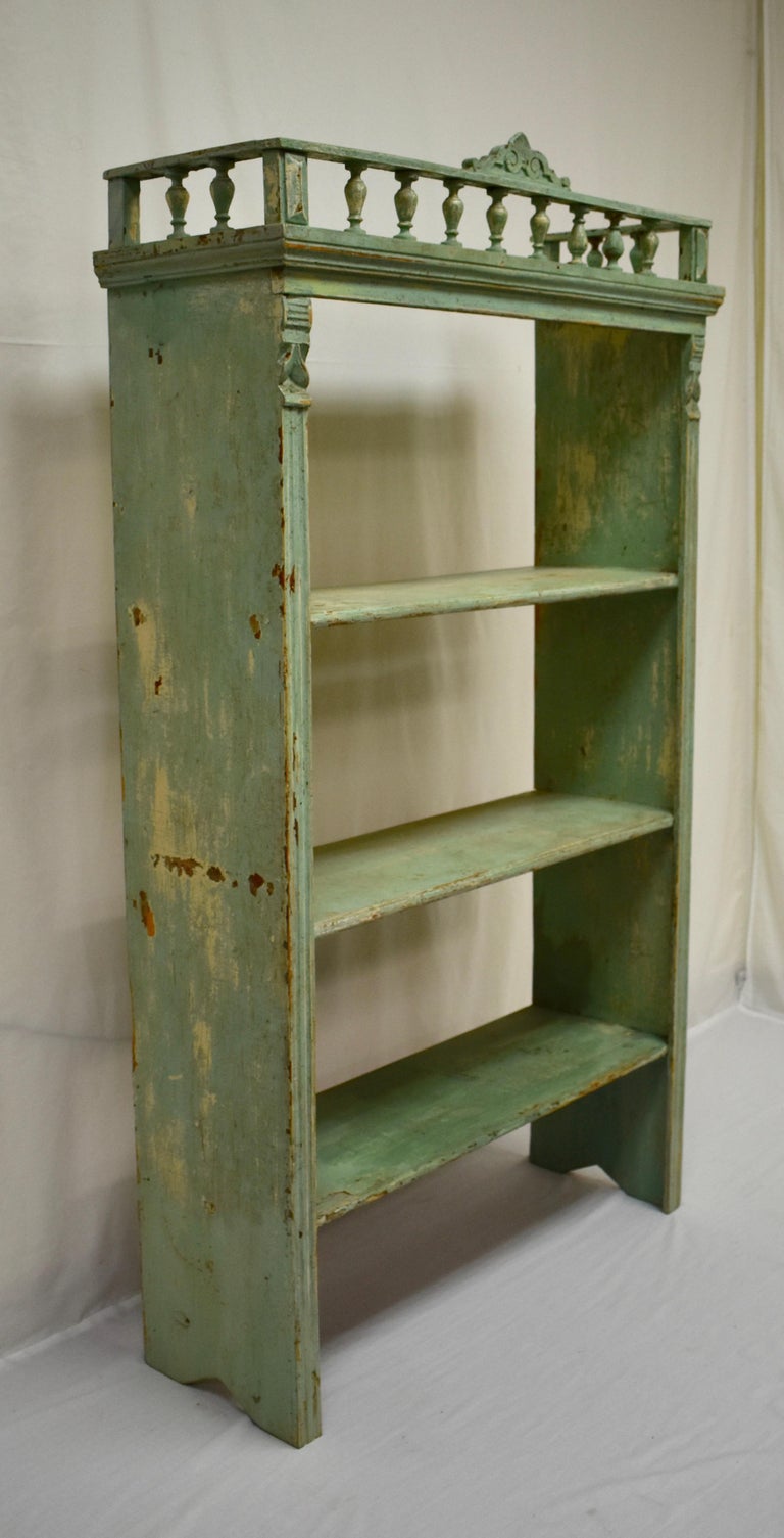Pine Painted Utility Shelf or Bookshelf at 1stDibs pine utility shelf