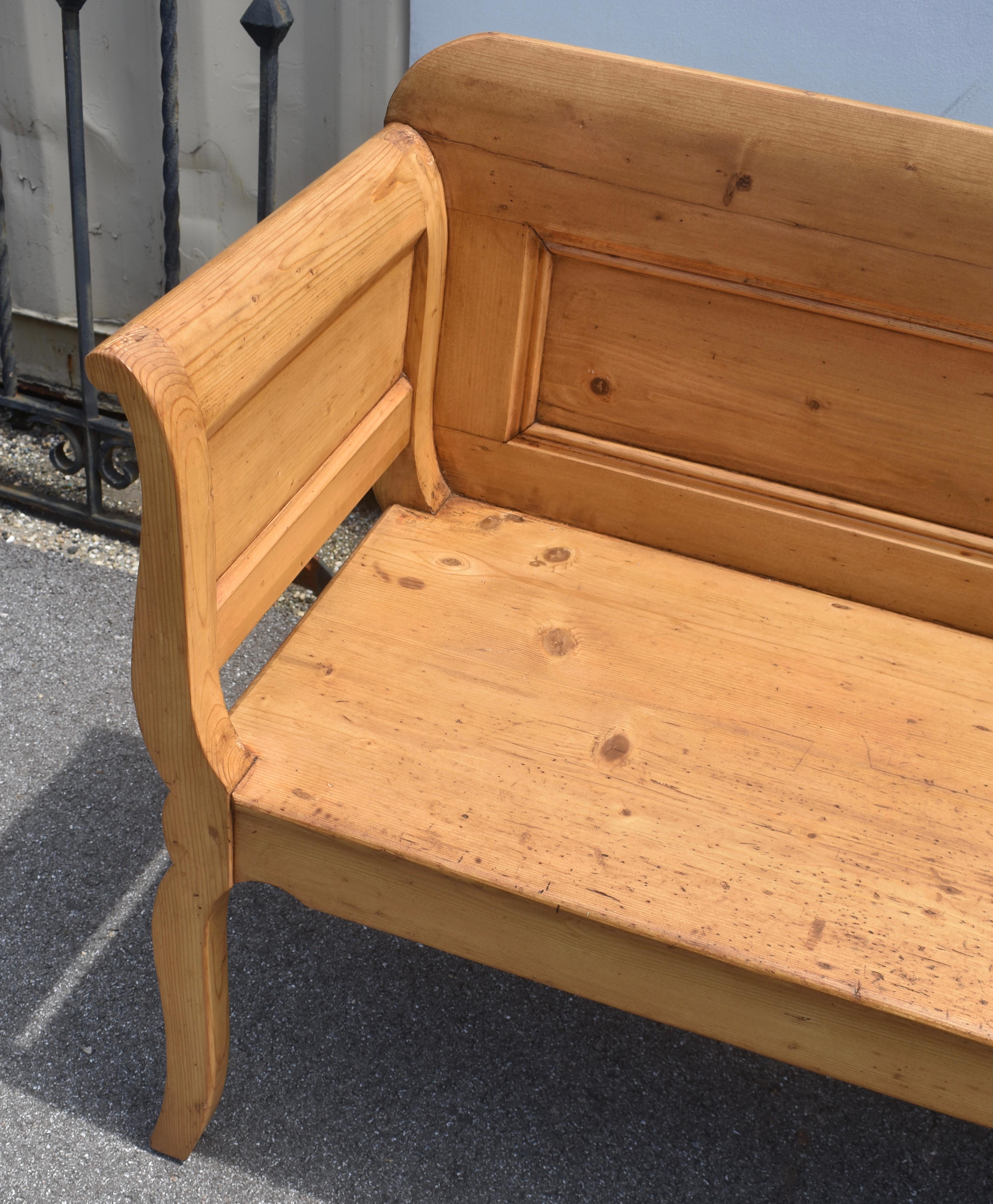 Banco o banqueta de madera de pino en venta 2