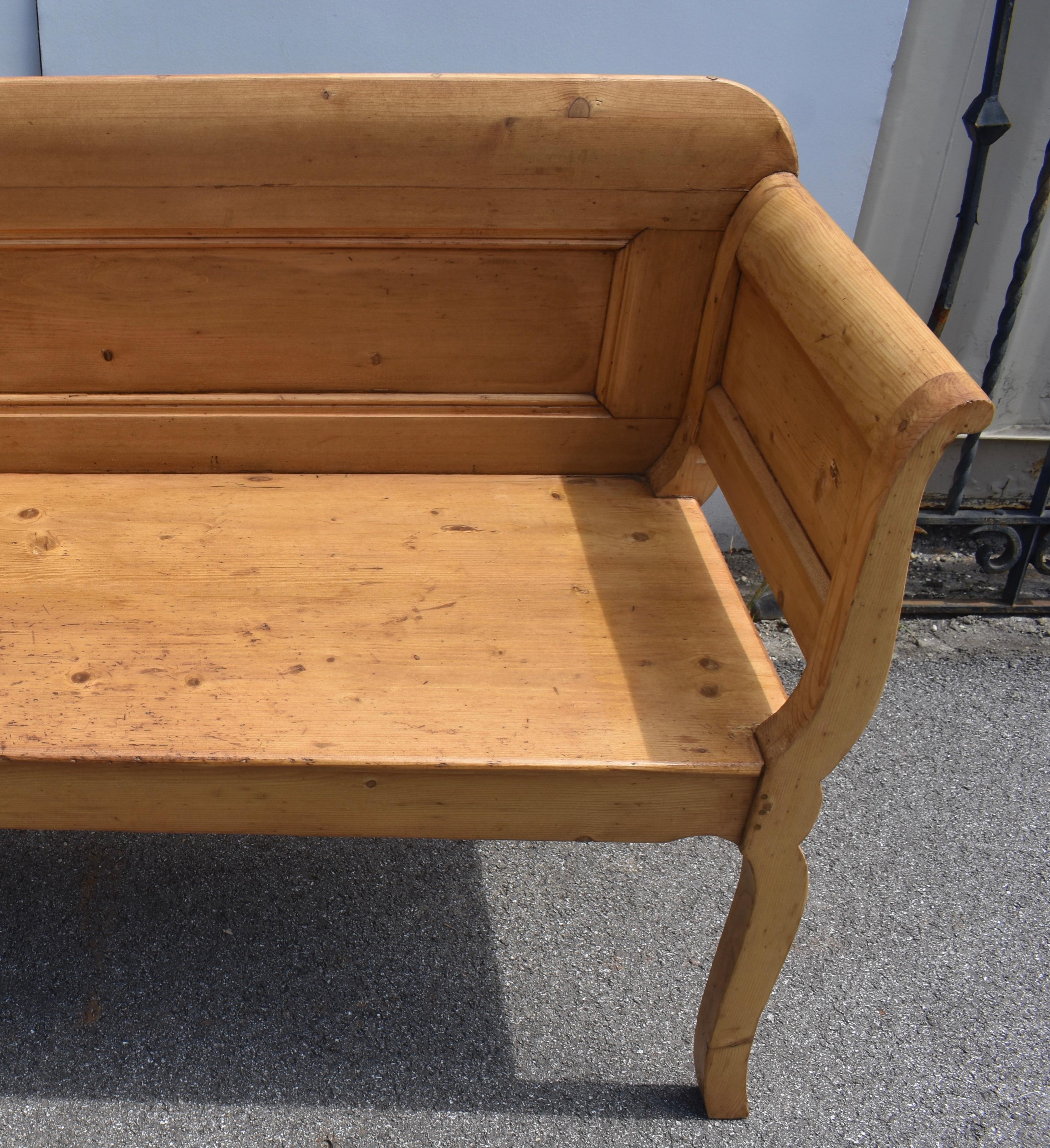 Banco o banqueta de madera de pino en venta 3