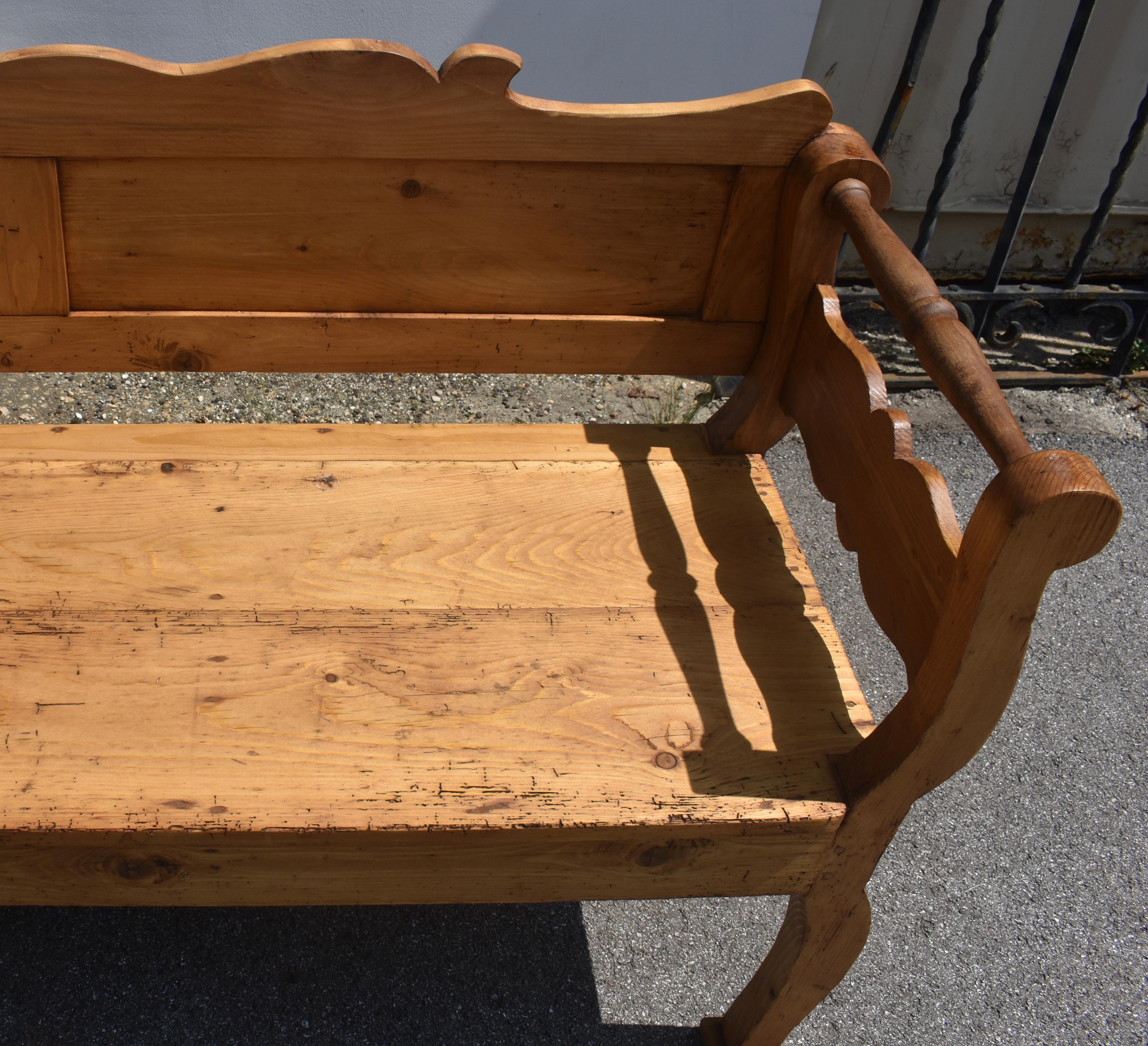 Banco o Asiento con Paneles de Pino en venta 3