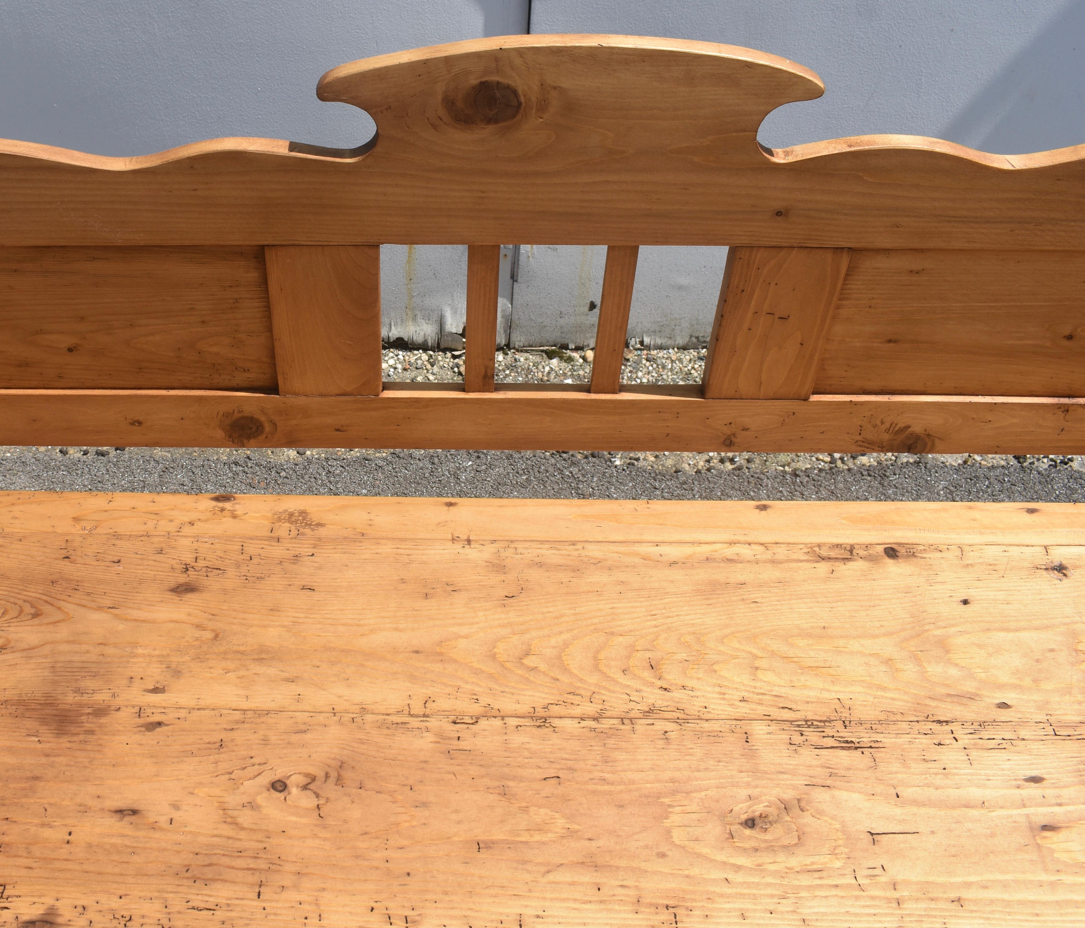 Banco o Asiento con Paneles de Pino en venta 2