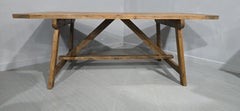 Pine Plank Farmhouse Refrectory Kitchen Table
