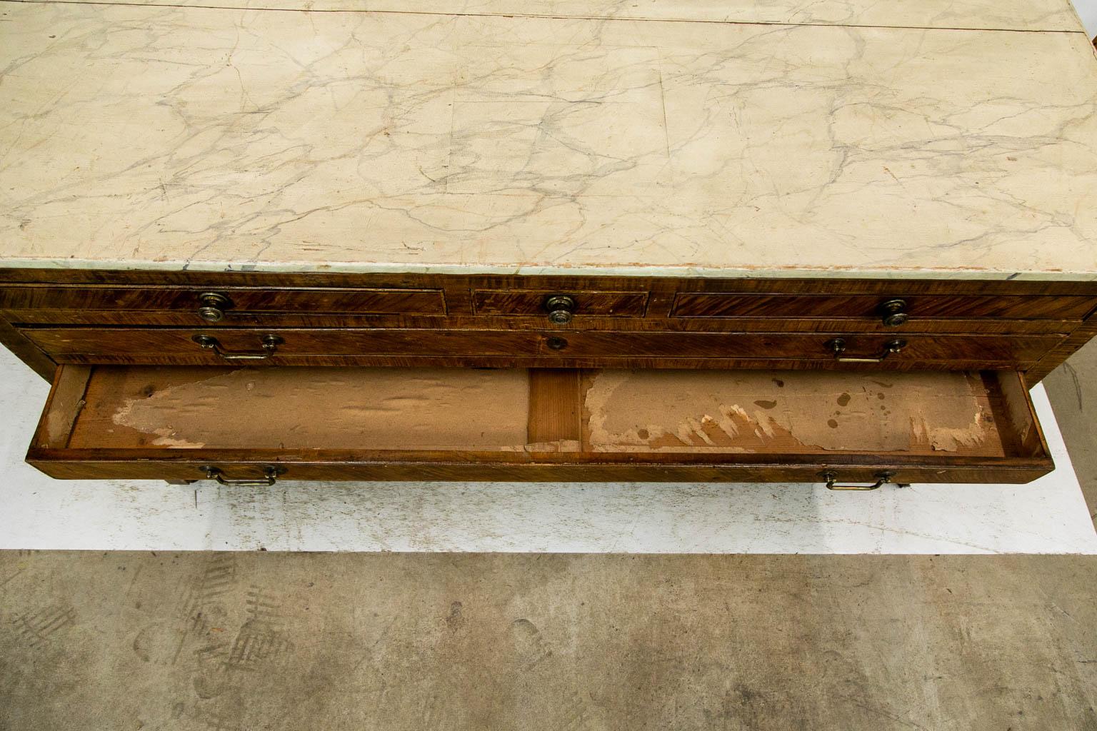 Early 19th Century Pine Portfolio Chest For Sale