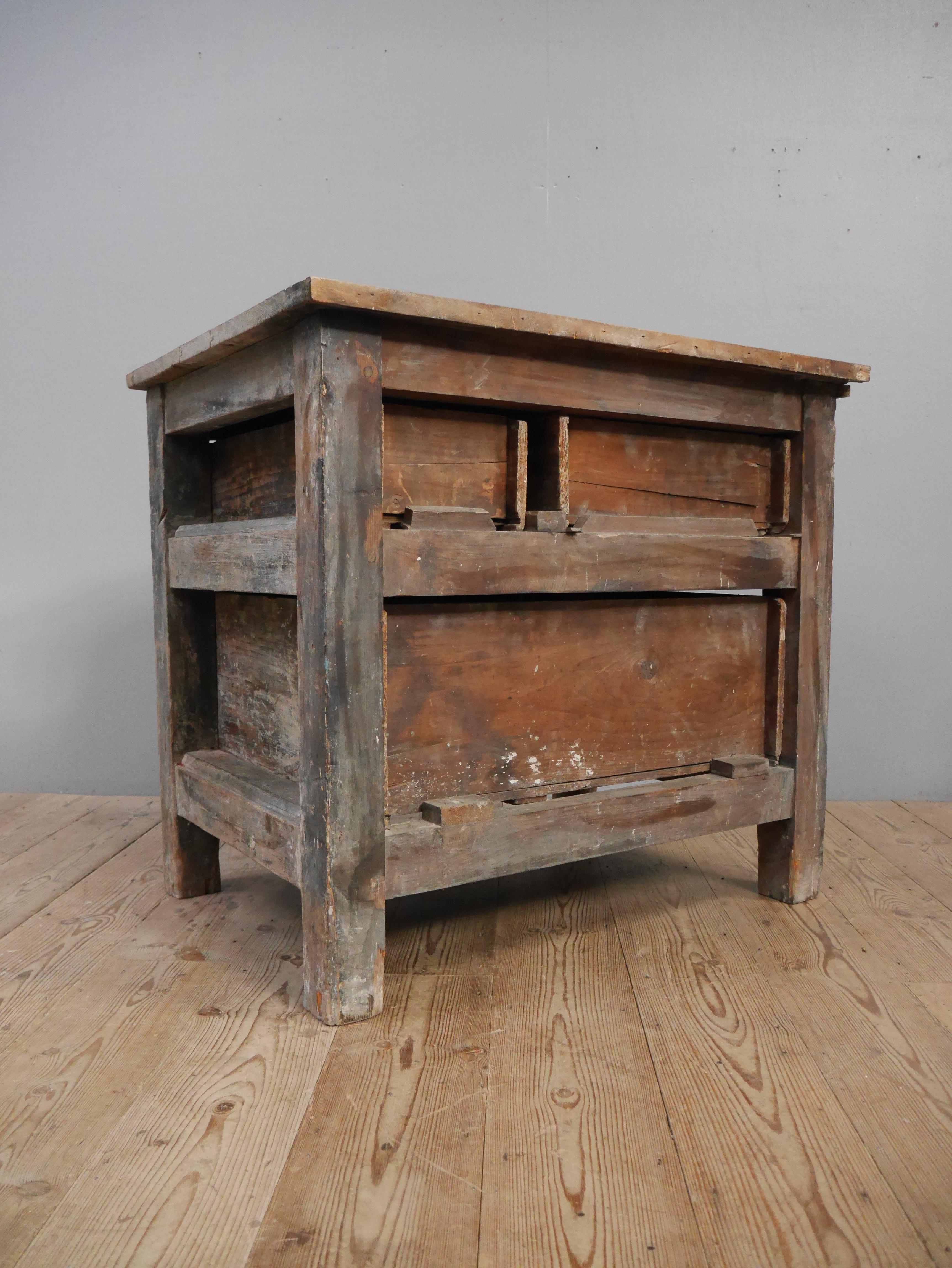 Pine Potter's Table, c1880 For Sale 2