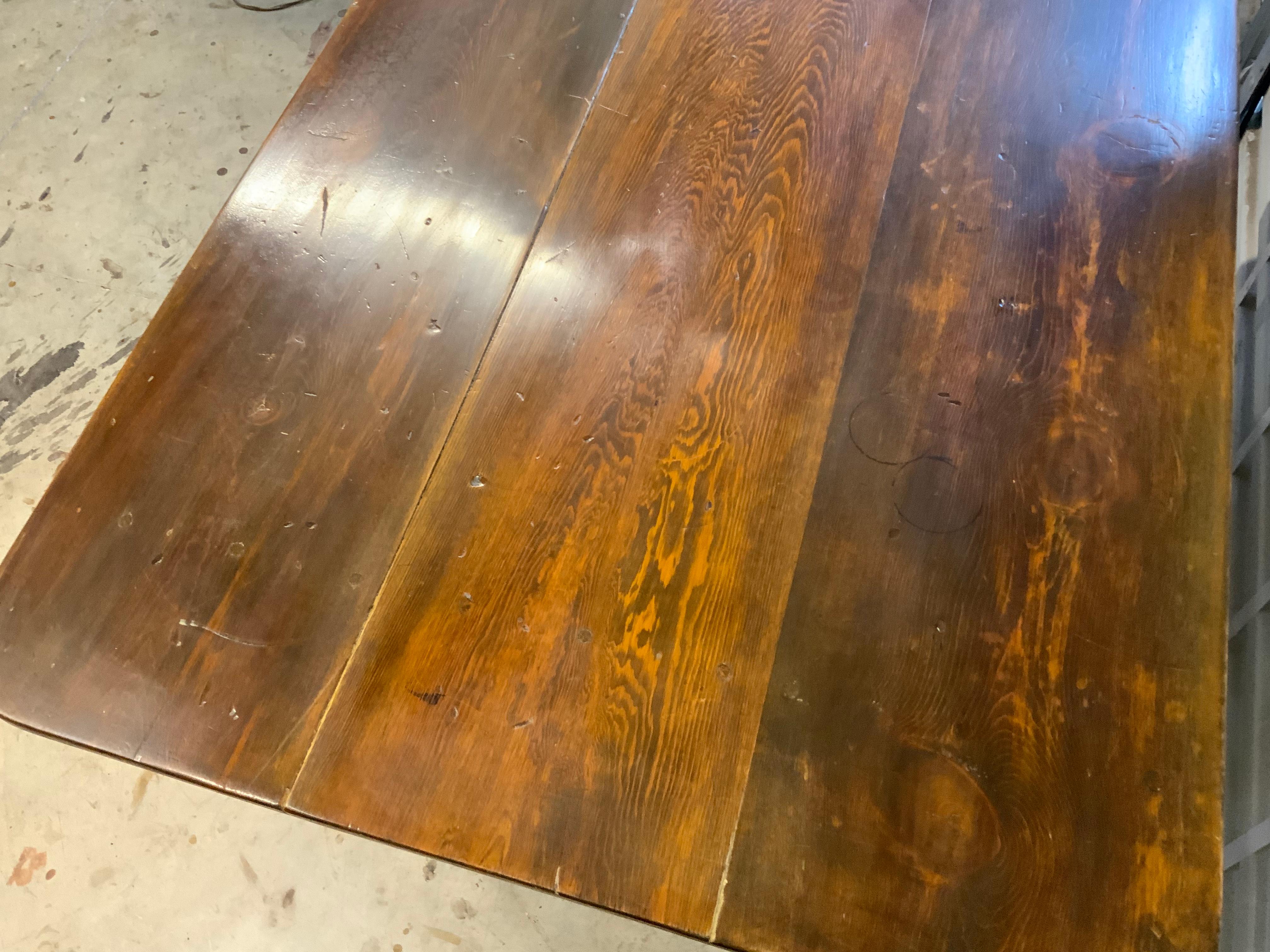 Pine Primitive Hutch Table For Sale 5