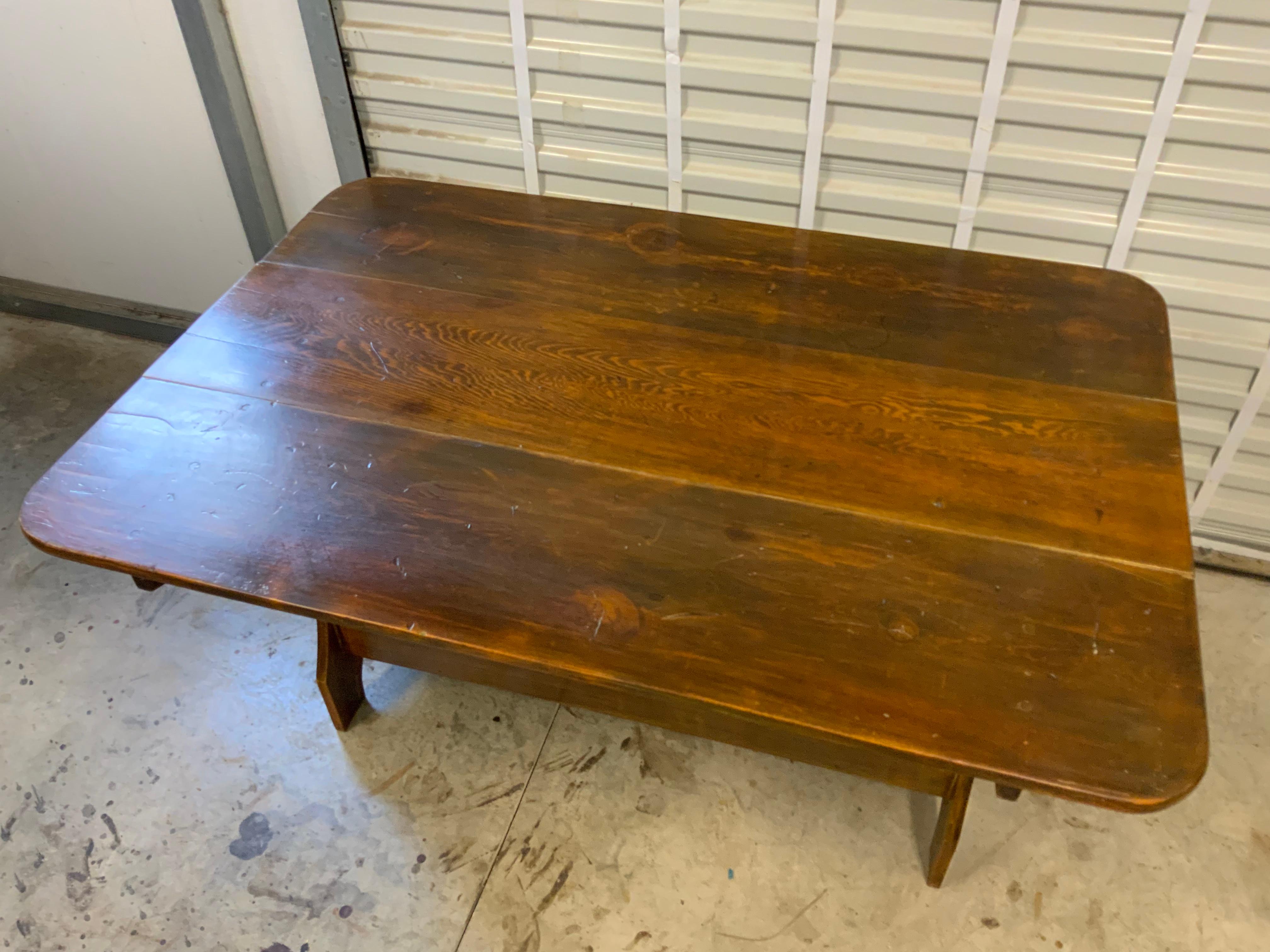 Pine Primitive Hutch Table For Sale 1