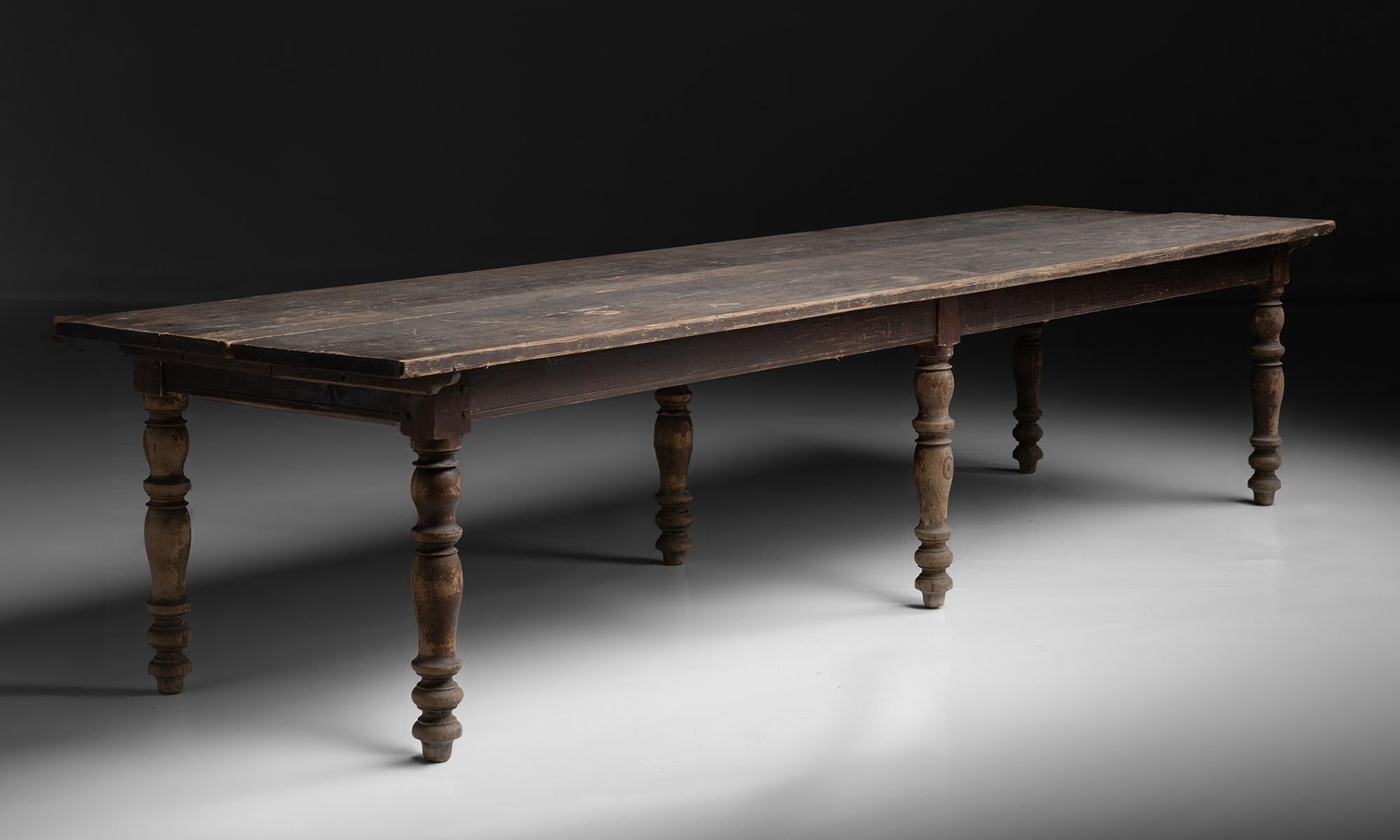 Pine Refectory Table

England circa 1890

Turned leg dining table with plank top. Original stain.

134.25”L x 38.75”d x 29.75”h