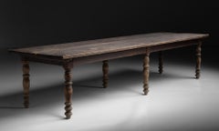 Pine Refectory Table, England circa 1890