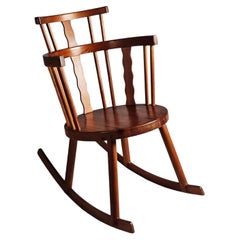 Pine rocking chair by Steneby hemslöjd, Sweden, 1930s