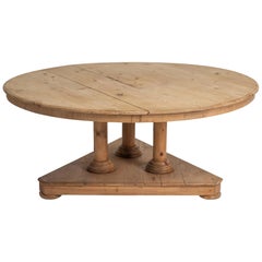 Antique Pine Round Table