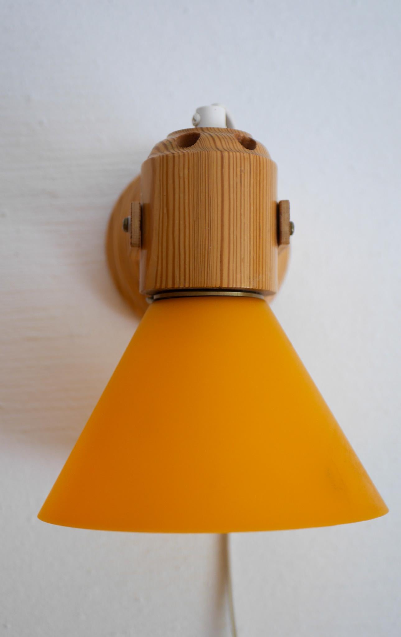 Pine sconces, Swedish modern classic Scandinavian wall lights. For Sale 1