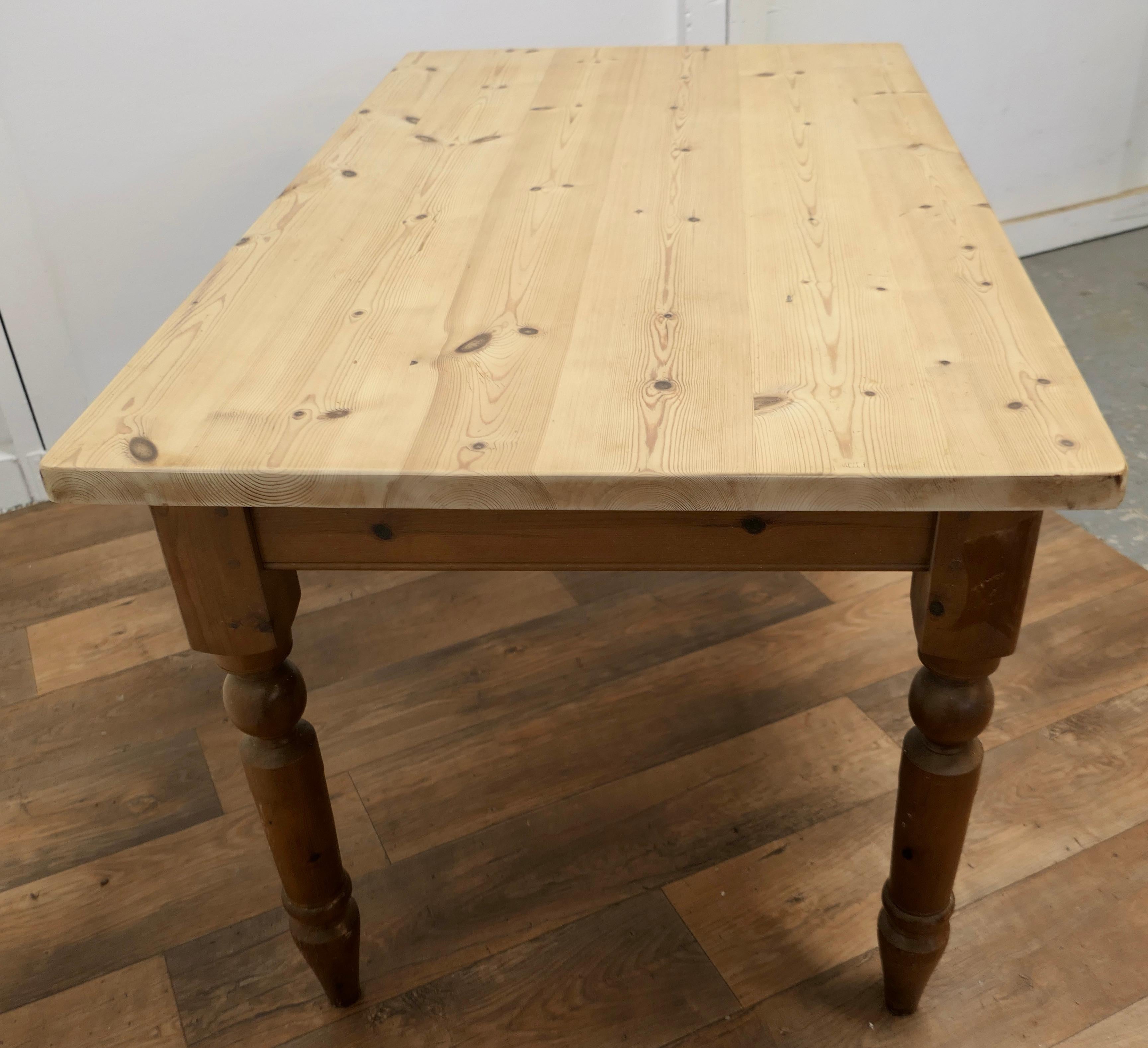 scrubbed pine table