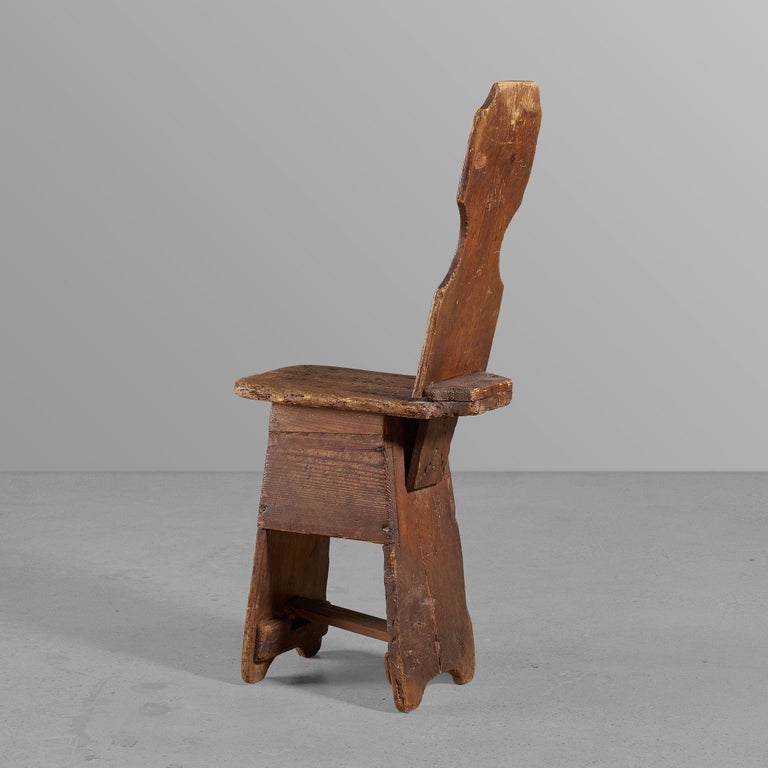 Set of Ten Primitive Chairs For Sale at 1stDibs