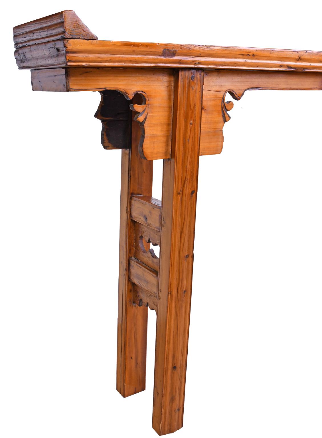 Altartisch aus Ulmenholz und Kiefernholz aus Shanxi, China, 20. Jahrhundert im Angebot 4