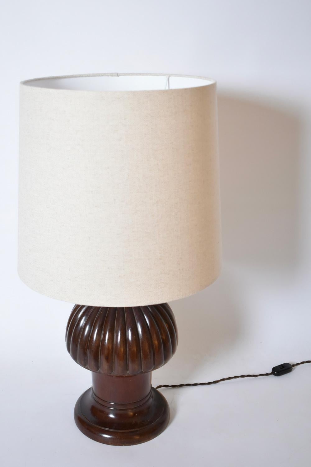 Britannico Lampada in legno a forma di pino, anni '30 in vendita