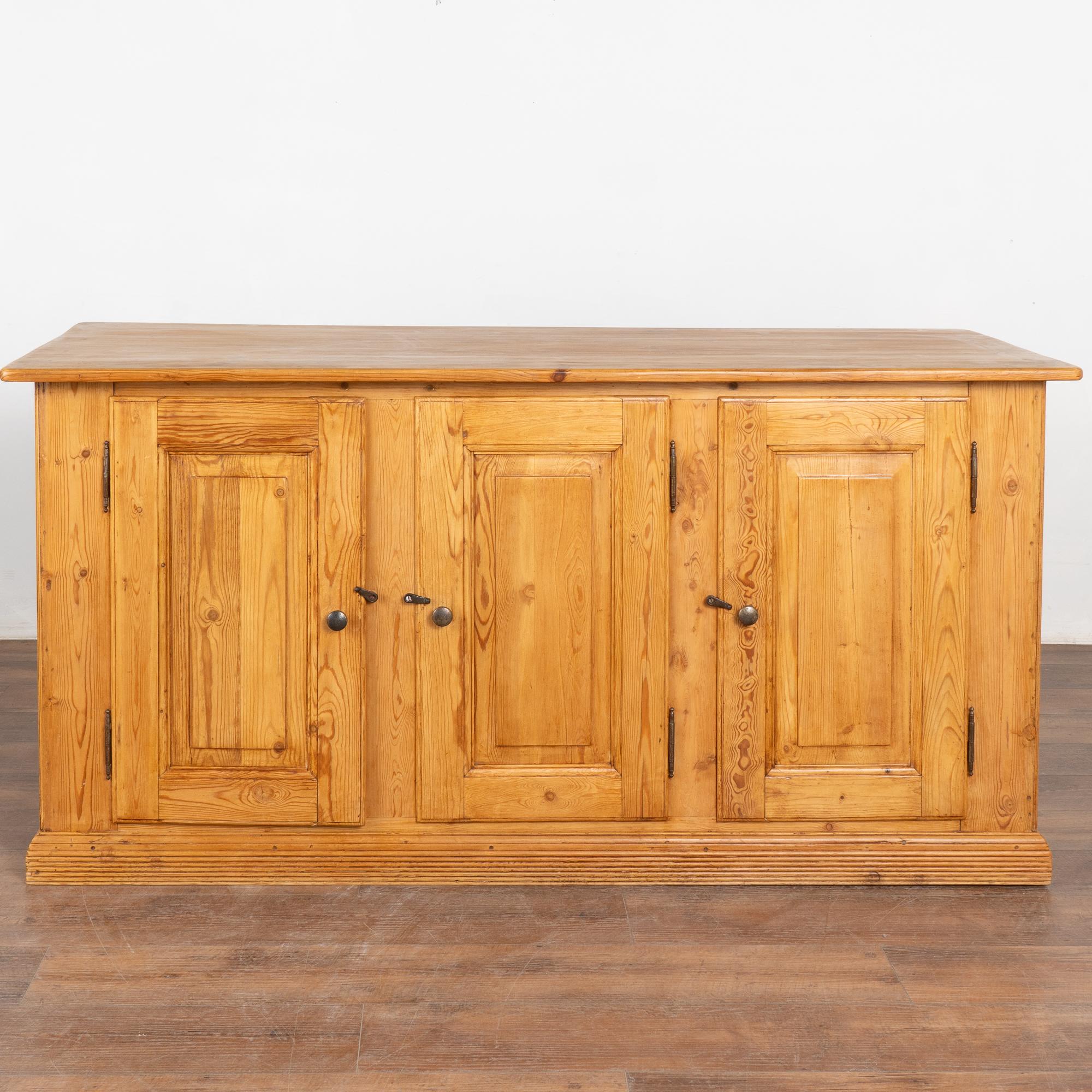 Danish Pine Shop Counter Sideboard Kitchen Island, Denmark circa 1890
