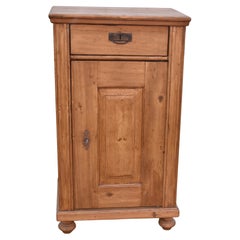 Used Pine Side Cupboard with One Door and One Drawer