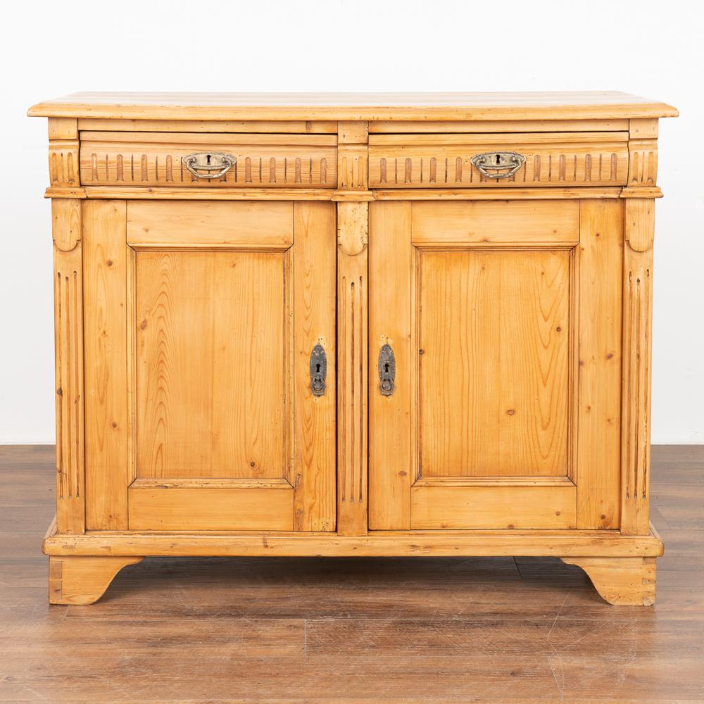 Country Pine Sideboard Cabinet from Denmark, circa 1890