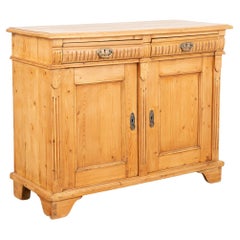 Antique Pine Sideboard Cabinet from Denmark, circa 1890
