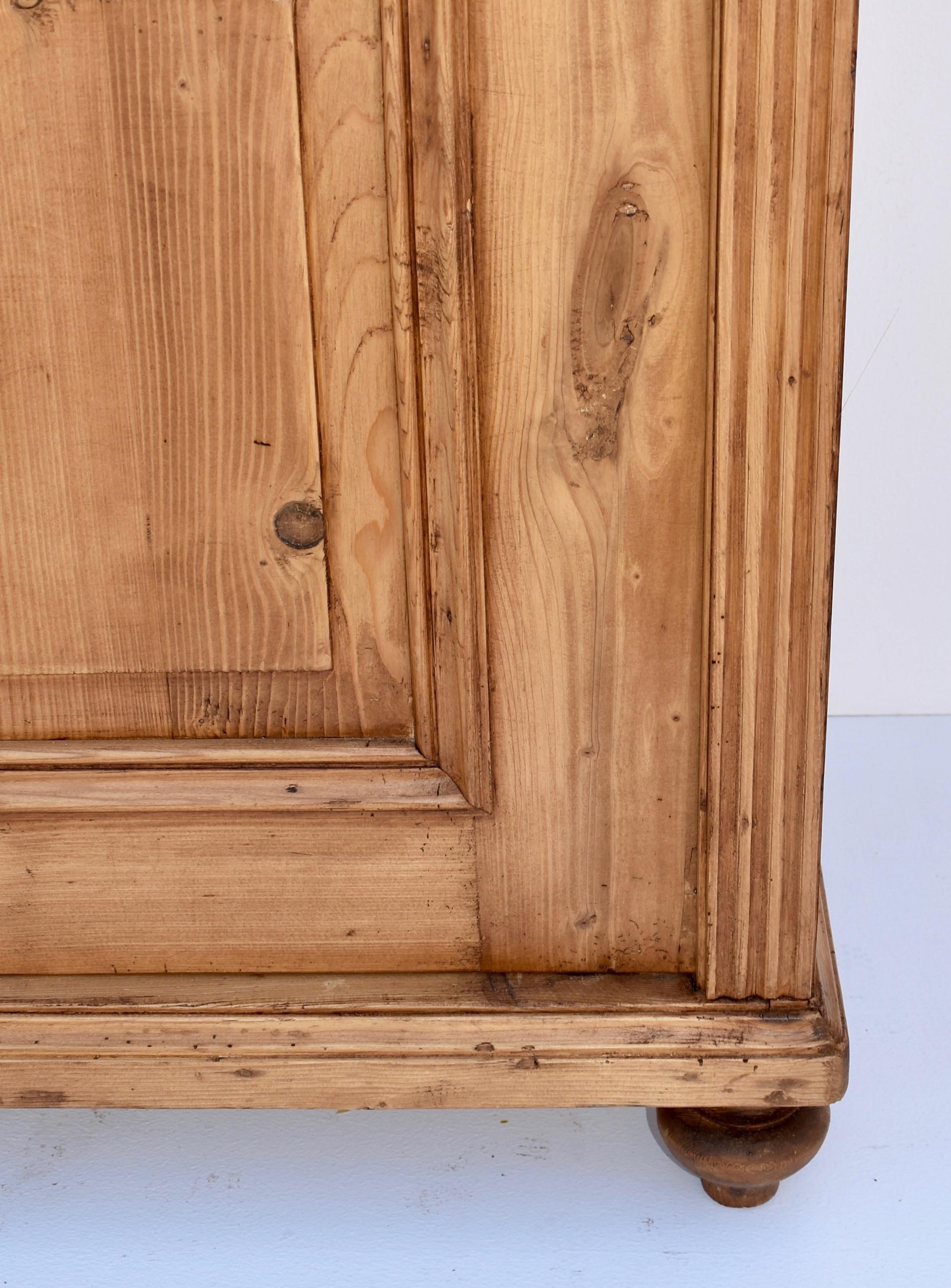 Polished Pine Single Door Armoire