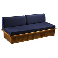 Pine sofa bed  by Charlotte Perriand, Les Arcs 1970