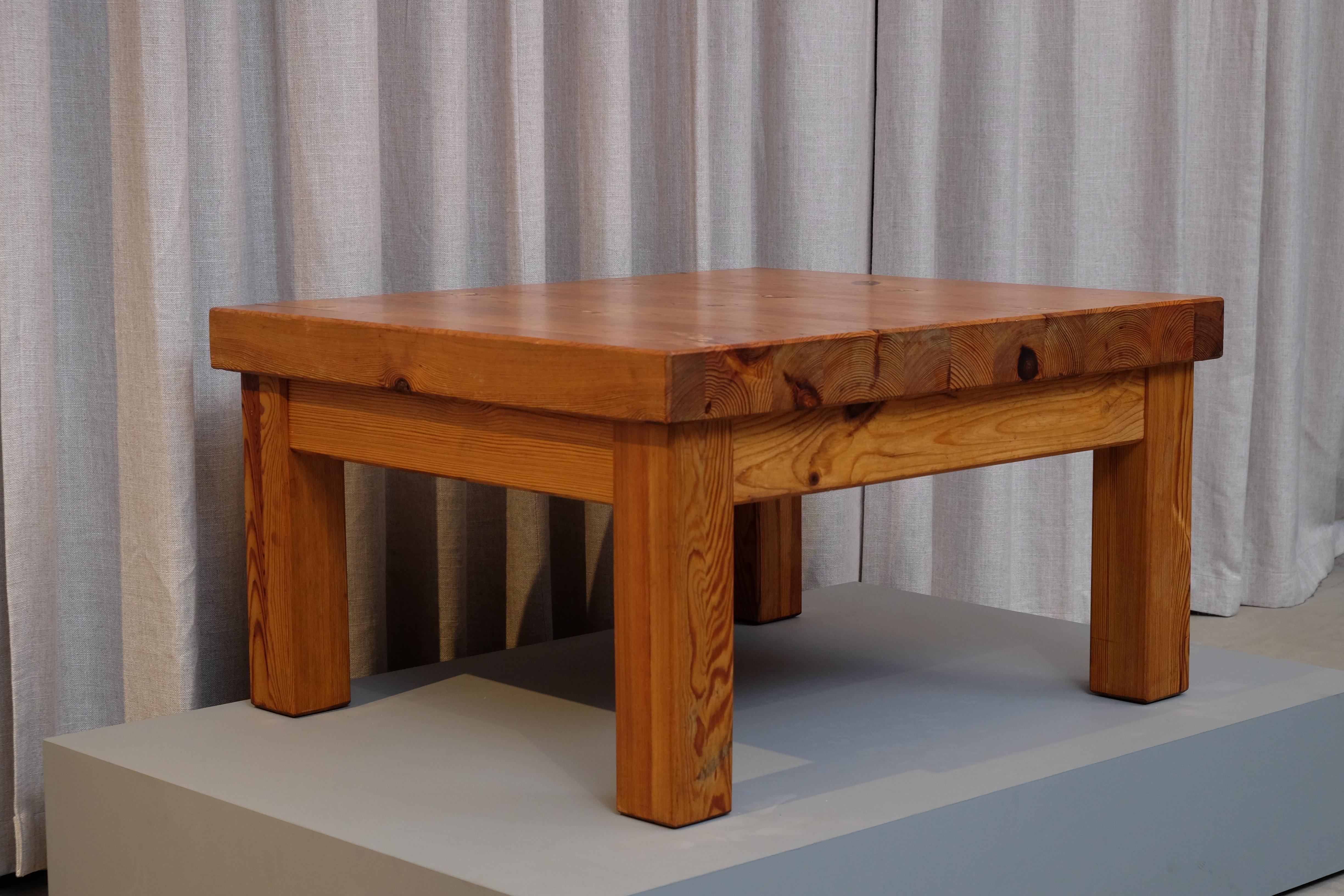 Milieu du XXe siècle Table de canapé en pin de Sven Larsson, Suède, années 1960 en vente