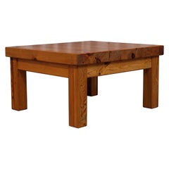 Pine Sofa Table by Sven Larsson, Sweden, 1960s