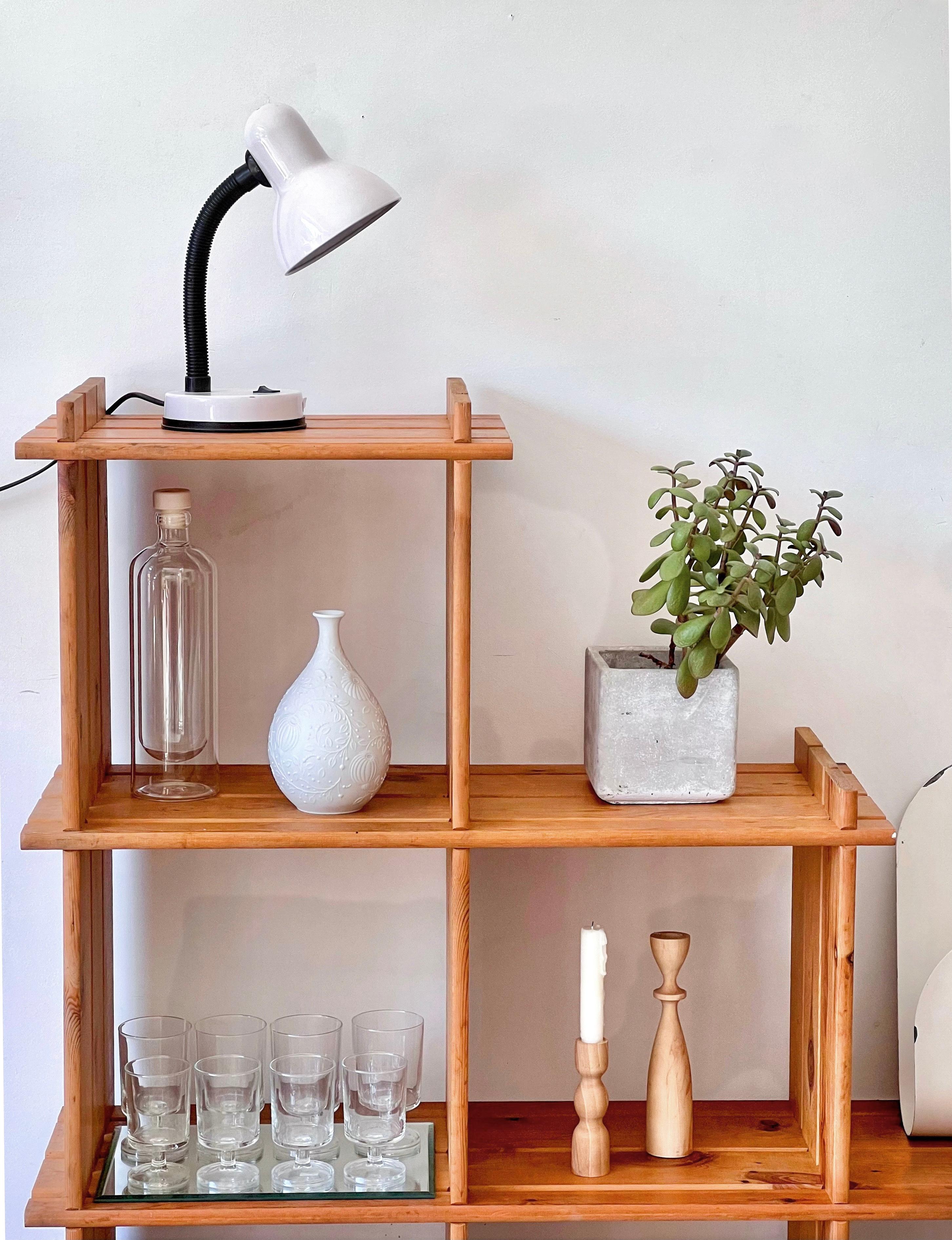 staircase display shelf