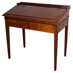 Used Pine Standing Desk with Slant Top, Denmark, 1890s