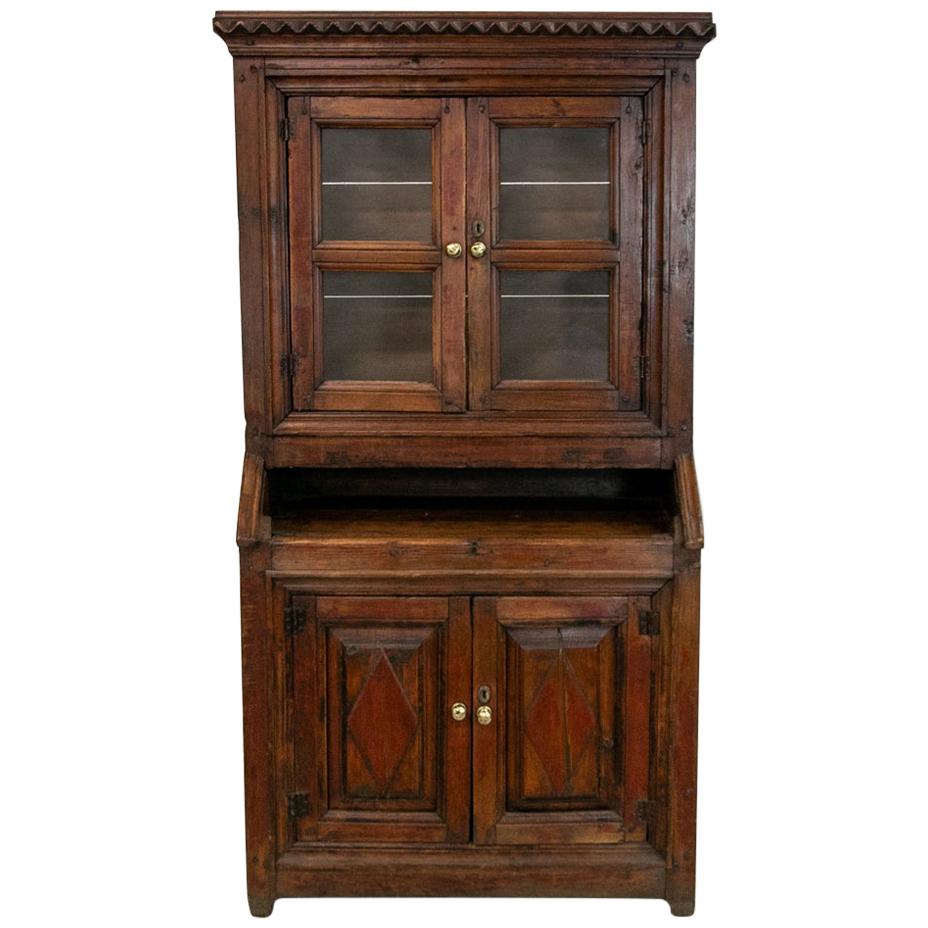 Pine Step Back Cupboard For Sale