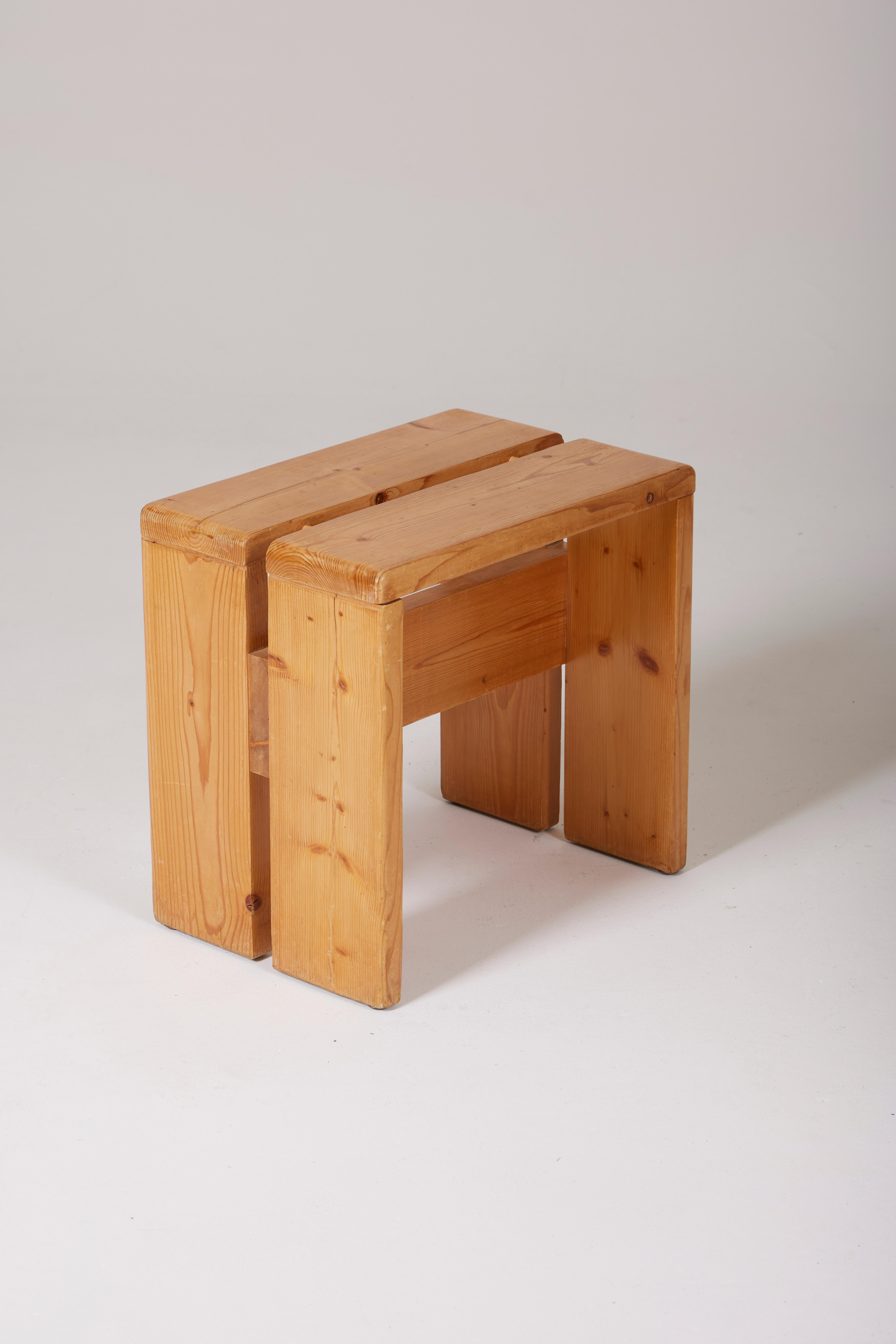 Pine Stool by Charlotte Perriand 2