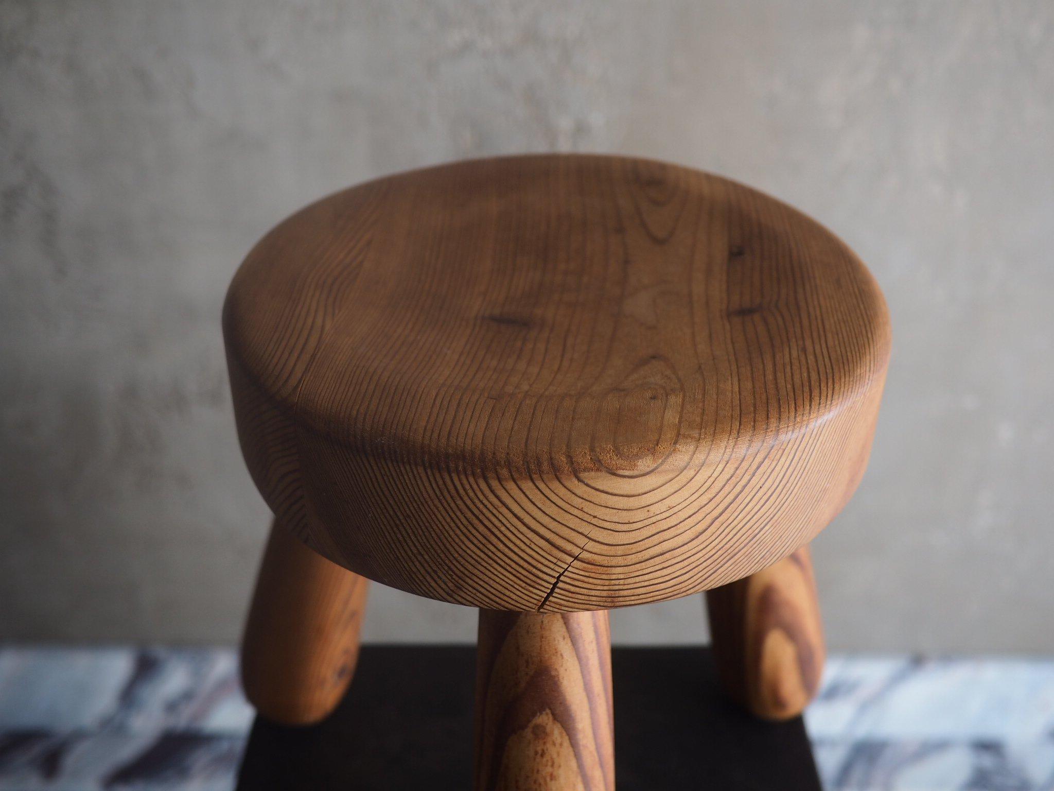 Mid-Century Modern Pine Stool by Ingvar Hildingsson, 1940s For Sale