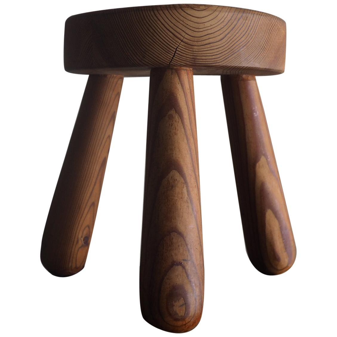 Pine Stool by Ingvar Hildingsson, 1940s For Sale