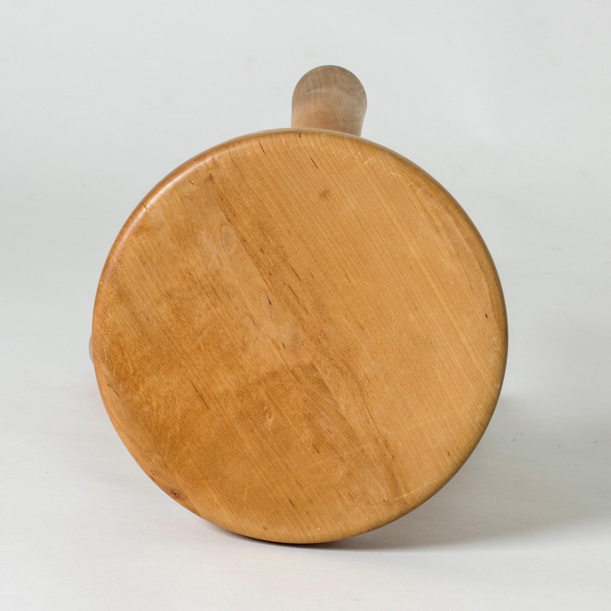 Pine Stool by Ingvar Hildingsson In Good Condition In Stockholm, SE