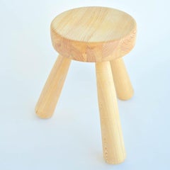 Pine stool by Ingvar Hildingsson. Sweden, 1970's