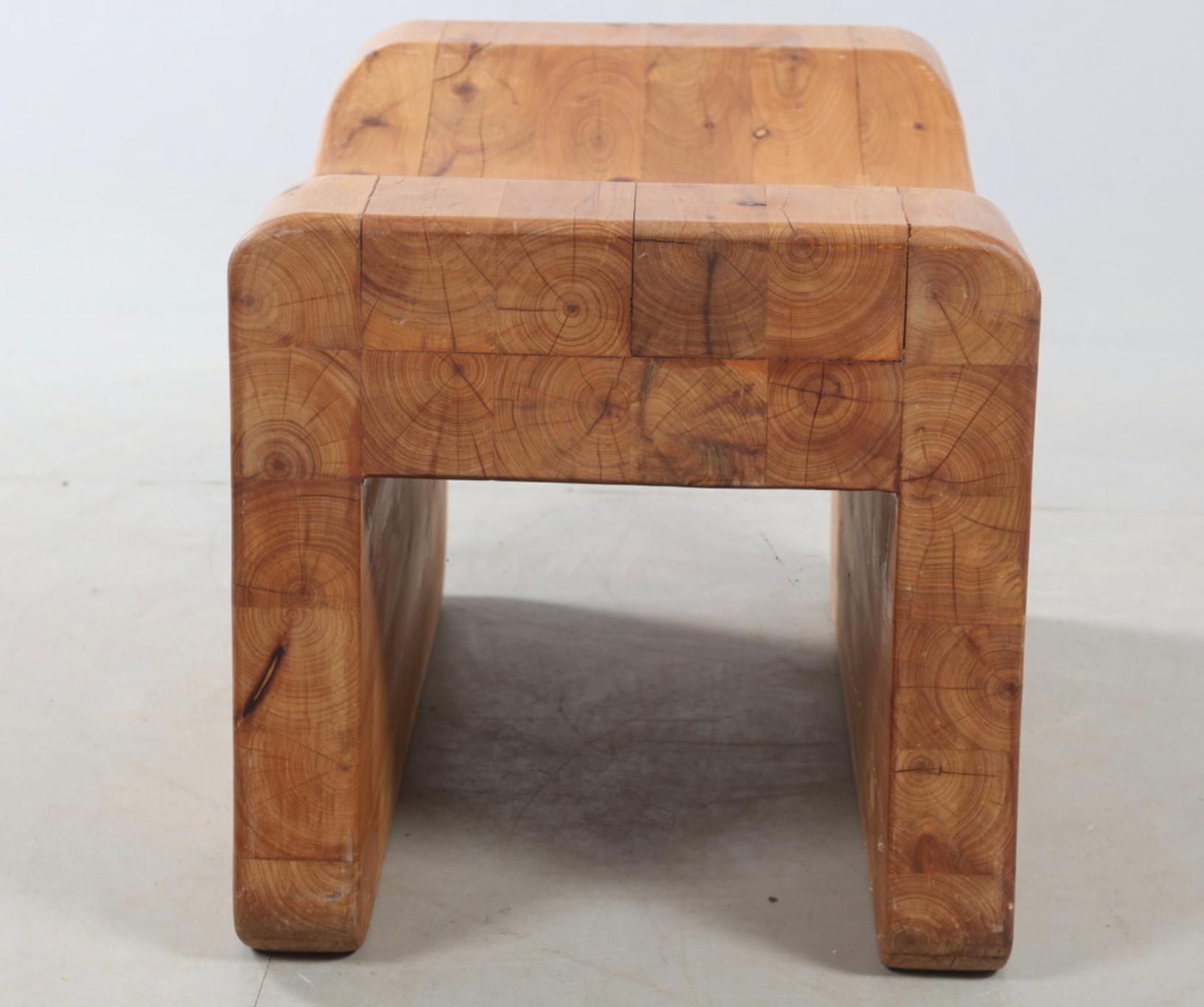 Late 20th Century Pine Stool by K. J. Pettersson & Söner For Sale