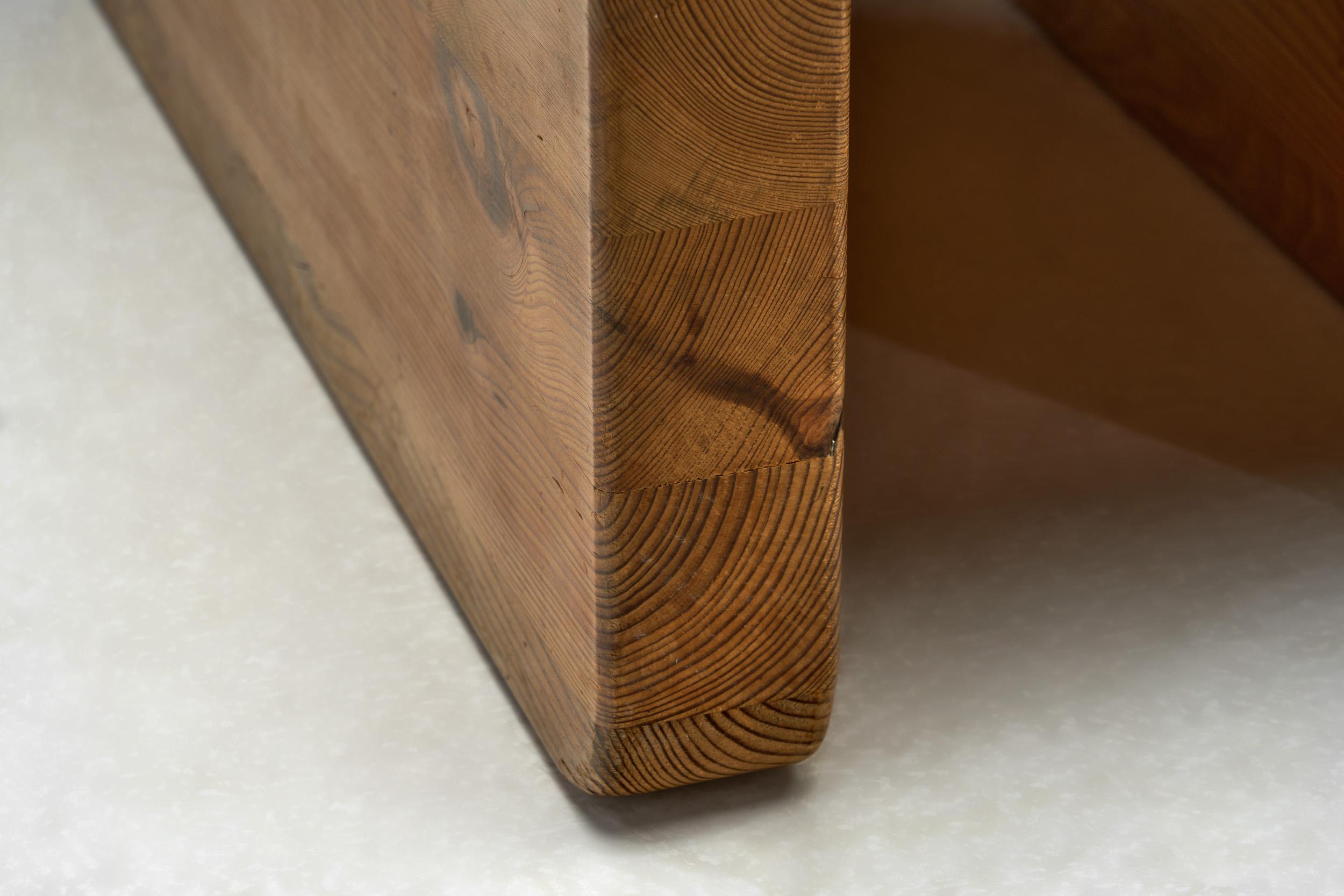 Tabouret en pin par K.J. Pettersson & Söner, Suède, années 1970 en vente 9