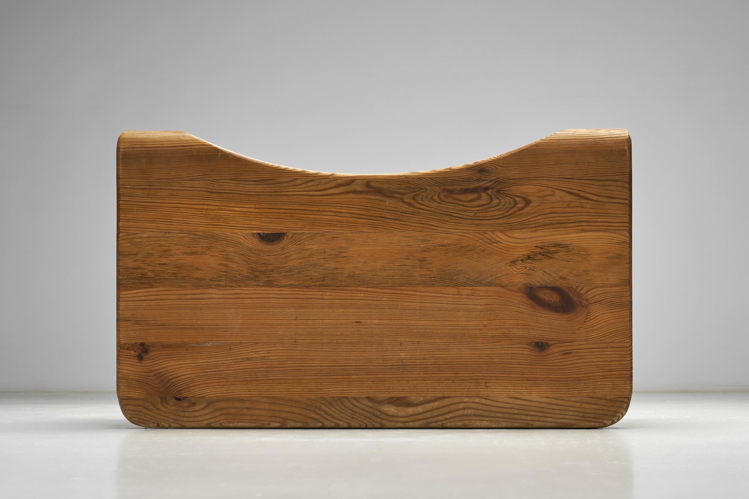 Fin du 20e siècle Tabouret en pin par K.J. Pettersson & Söner, Suède, années 1970 en vente