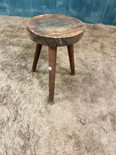 tabouret en pin circa 1950