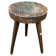 Vintage Pine Stool circa 1950