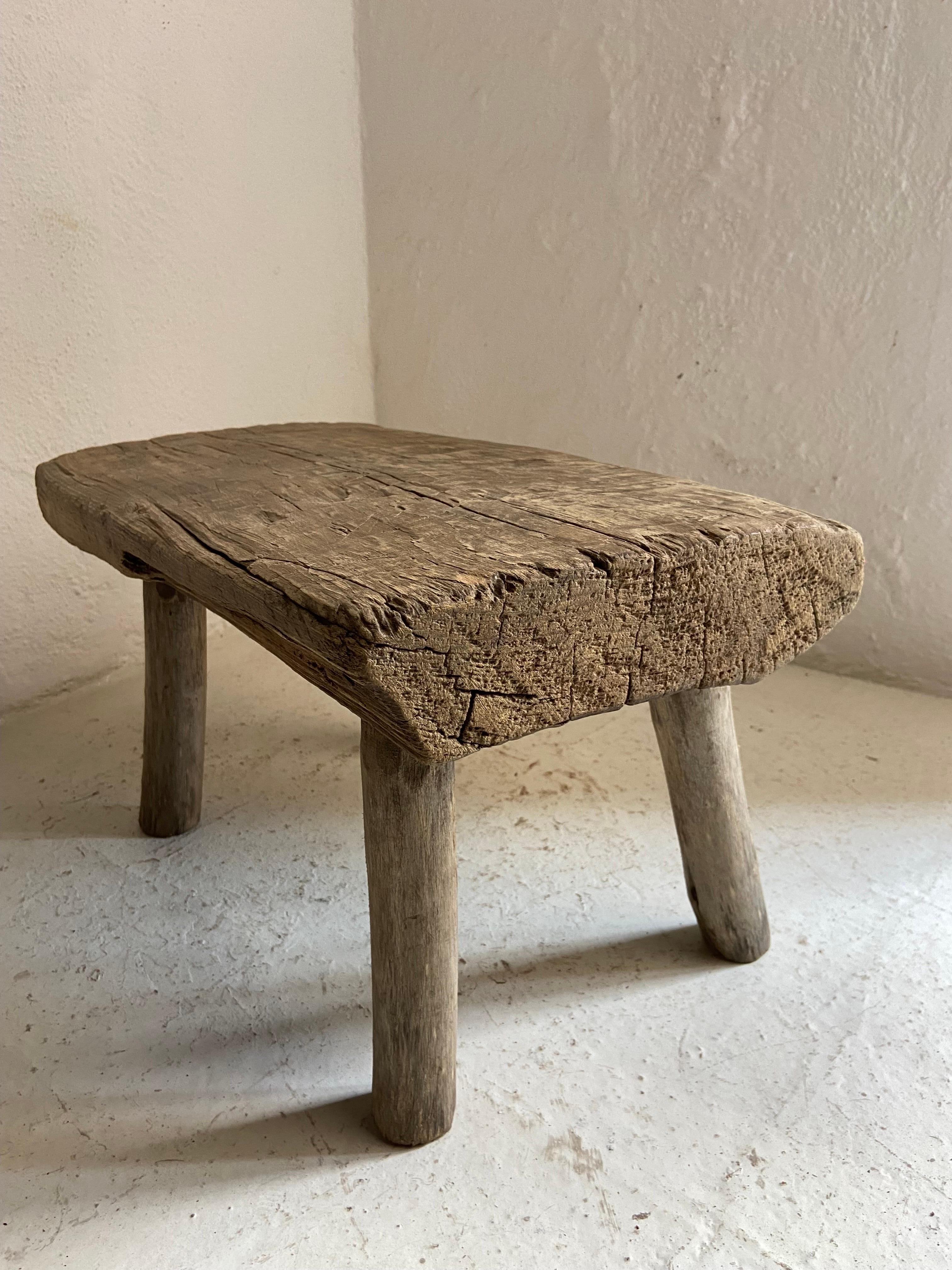 Late 20th Century Pine Stool from Mexico, Circa 1980´s