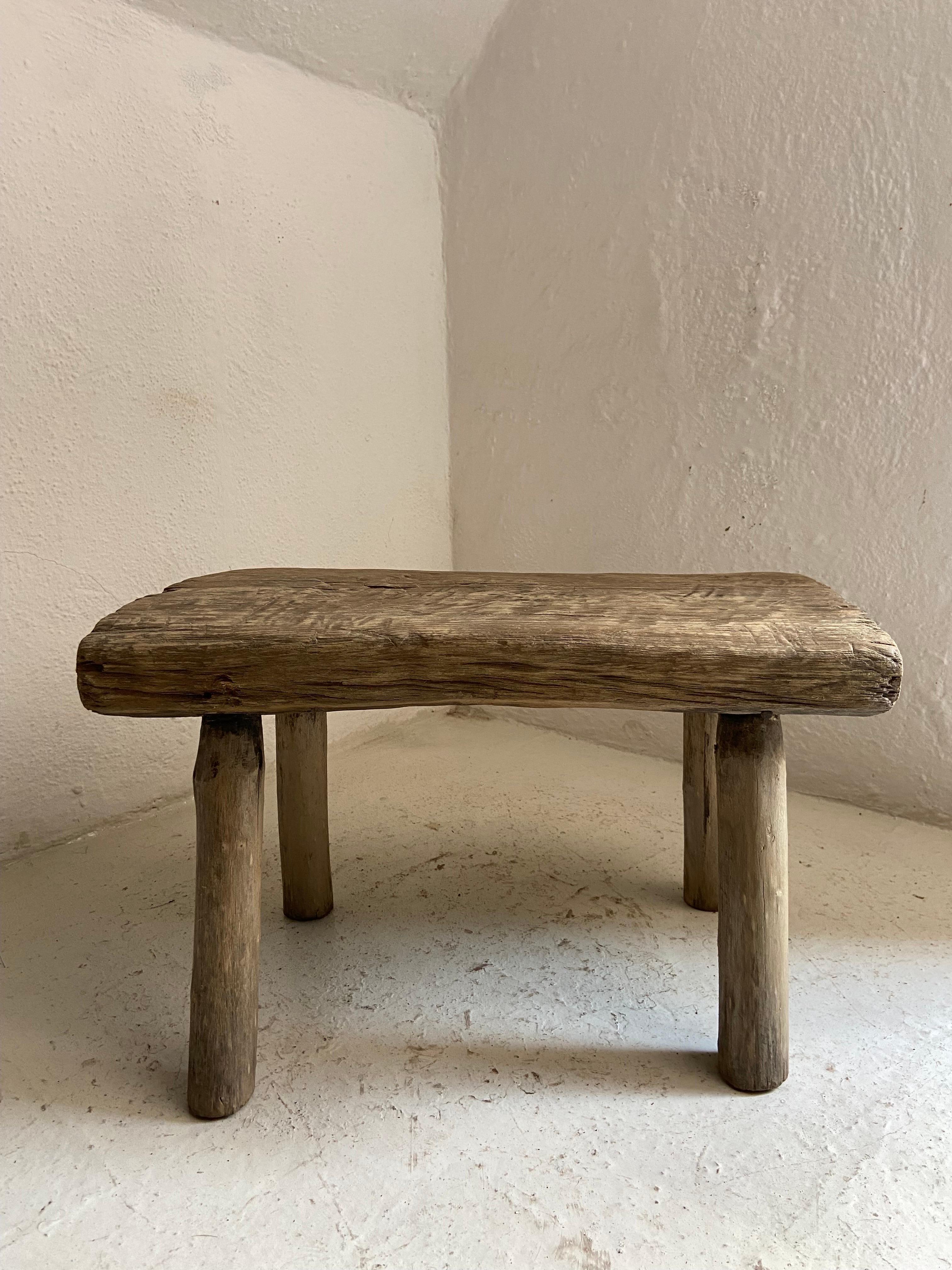 Pine Stool from Mexico, Circa 1980´s 1