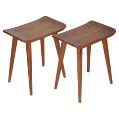 Vintage Pine Stools Visingsö by Carl Malmsten